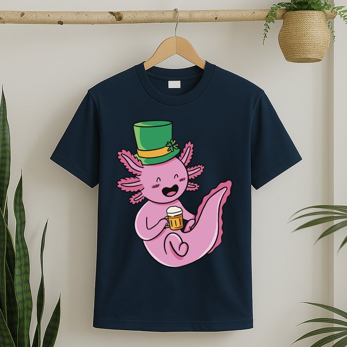Axolotl Beer St Patrick's Day T-Shirt