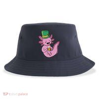 Axolotl Beer St Patrick's Day Sustainable Bucket Hat