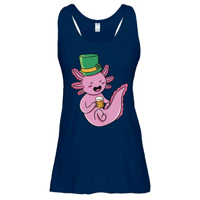 Axolotl Beer St Patrick's Day Ladies Essential Flowy Tank