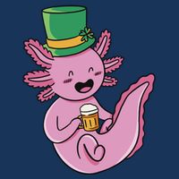 Axolotl Beer St Patrick's Day Baby Bodysuit