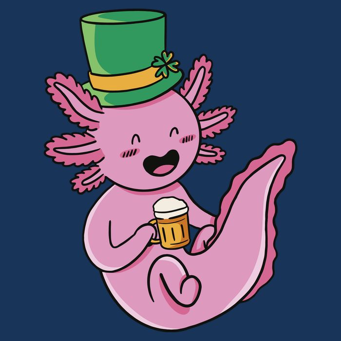 Axolotl Beer St Patrick's Day Baby Bodysuit