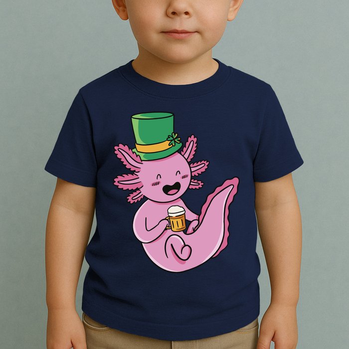 Axolotl Beer St Patrick's Day Toddler T-Shirt