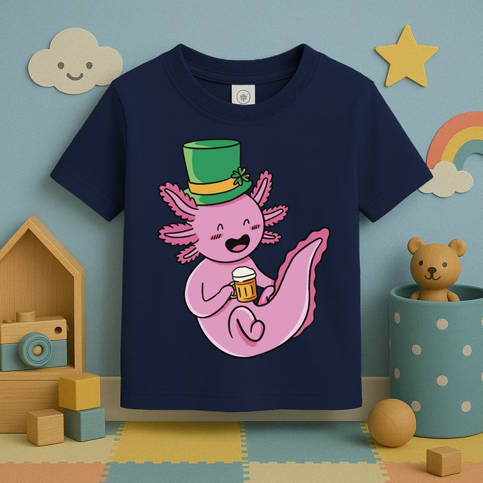 Axolotl Beer St Patrick's Day Toddler T-Shirt