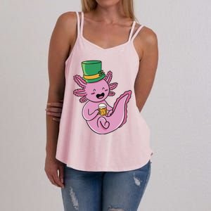 Axolotl Beer St Patrick's Day Women's Strappy Tank