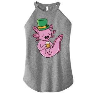 Axolotl Beer St Patrick's Day Women's Perfect Tri Rocker Tank