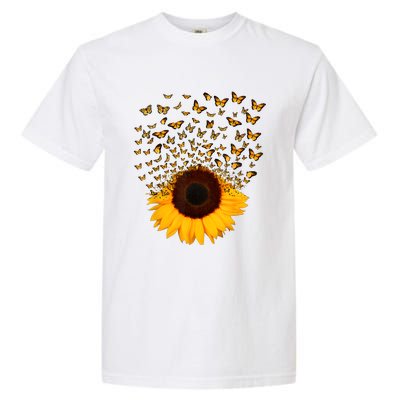 Adorable Butterfly Sunflower Garment-Dyed Heavyweight T-Shirt