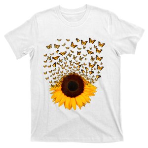 Adorable Butterfly Sunflower T-Shirt