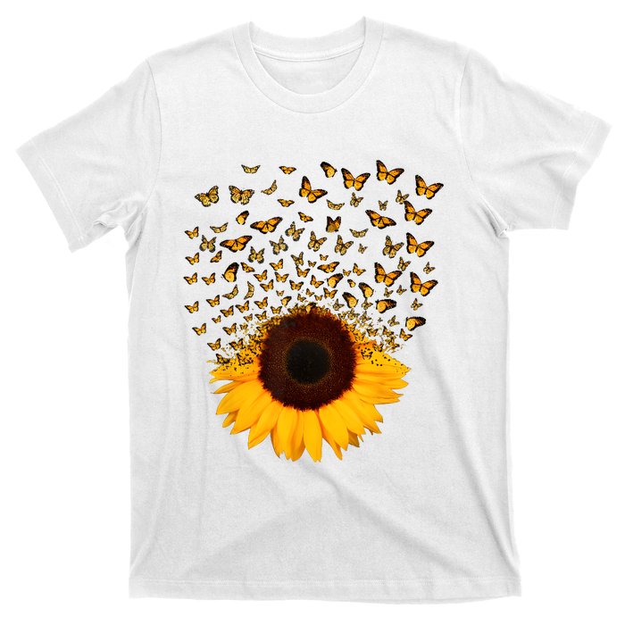 Adorable Butterfly Sunflower T-Shirt