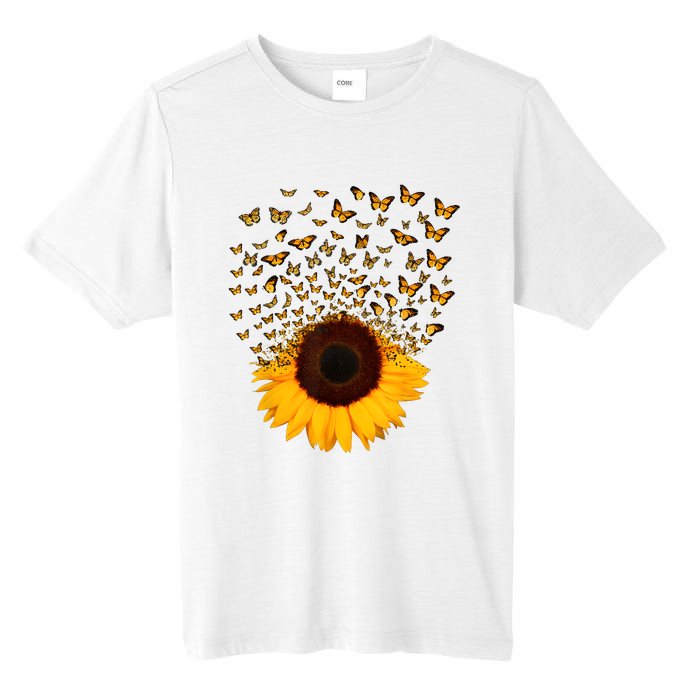 Adorable Butterfly Sunflower Tall Fusion ChromaSoft Performance T-Shirt