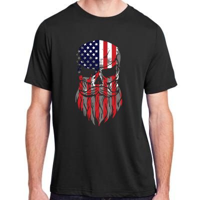 American Beard Skull Adult ChromaSoft Performance T-Shirt