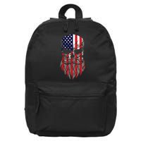 American Beard Skull 16 in Basic Backpack