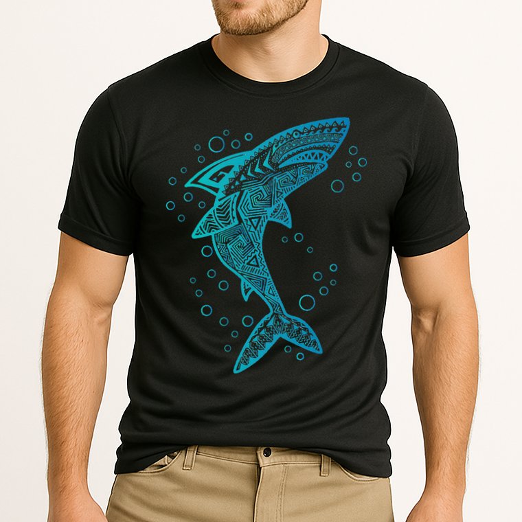 AQUA BOHO SHARK Performance Shirt