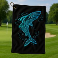 AQUA BOHO SHARK Golf Towel
