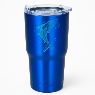 AQUA BOHO SHARK Tumbler