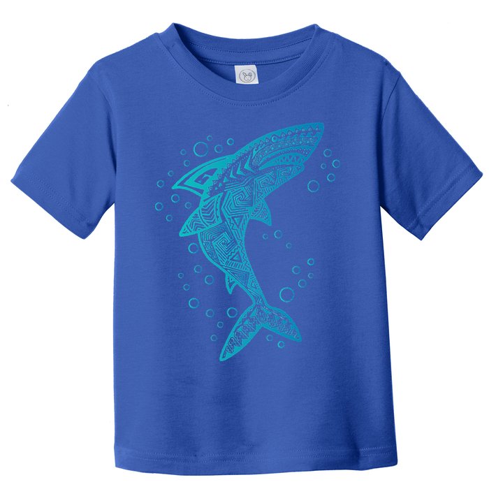 AQUA BOHO SHARK Toddler T-Shirt