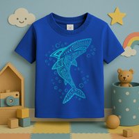 AQUA BOHO SHARK Toddler T-Shirt