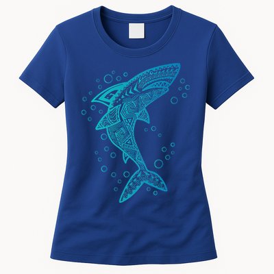 AQUA BOHO SHARK Womens T-Shirt