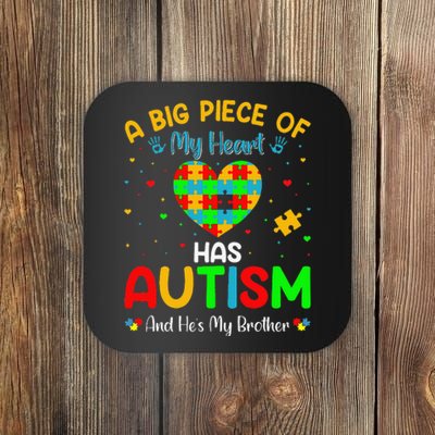 Autism Brother Sister Autism Awareness Motivational Quotes Coaster