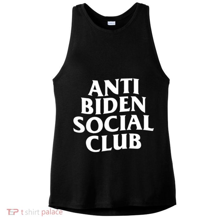Anti Biden Social Club Ladies PosiCharge Tri-Blend Wicking Tank