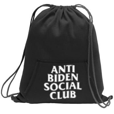 Anti Biden Social Club Sweatshirt Cinch Pack Bag