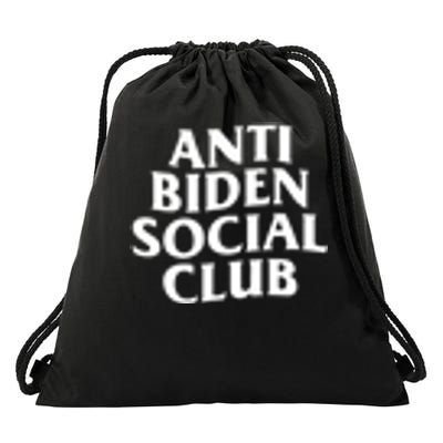 Anti Biden Social Club Drawstring Bag