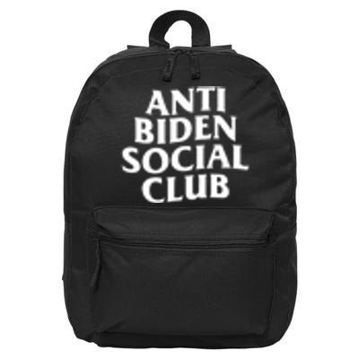 Anti Biden Social Club 16 in Basic Backpack