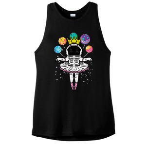 Astronaut Ballerina Space Ballet Ladies PosiCharge Tri-Blend Wicking Tank