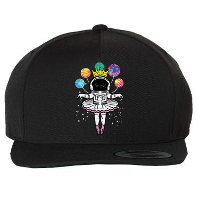 Astronaut Ballerina Space Ballet Wool Snapback Cap