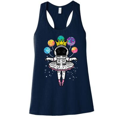 Astronaut Ballerina Space Ballet Women's Racerback Tank