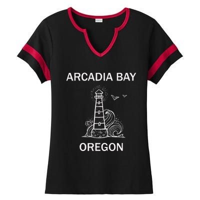 Arcadia Bay Strange Life Two Whales Diner Video Gamer Ladies Halftime Notch Neck Tee