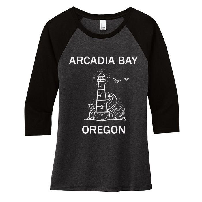 Arcadia Bay Strange Life Two Whales Diner Video Gamer Women's Tri-Blend 3/4-Sleeve Raglan Shirt