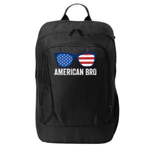 American Bro Sunglasses 4th Of July Gift City Backpack