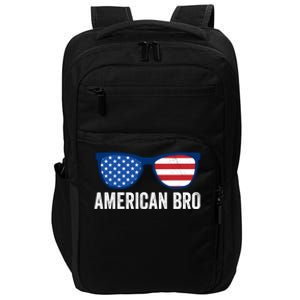 American Bro Sunglasses 4th Of July Gift Impact Tech Backpack