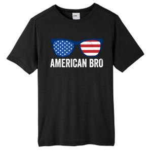 American Bro Sunglasses 4th Of July Gift Tall Fusion ChromaSoft Performance T-Shirt