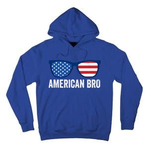 American Bro Sunglasses 4th Of July Gift Tall Hoodie