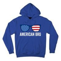 American Bro Sunglasses 4th Of July Gift Tall Hoodie