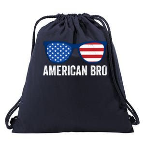 American Bro Sunglasses 4th Of July Gift Drawstring Bag