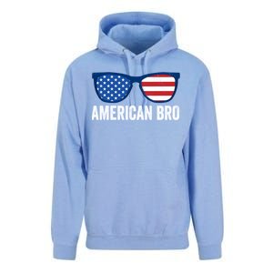 American Bro Sunglasses 4th Of July Gift Unisex Surf Hoodie