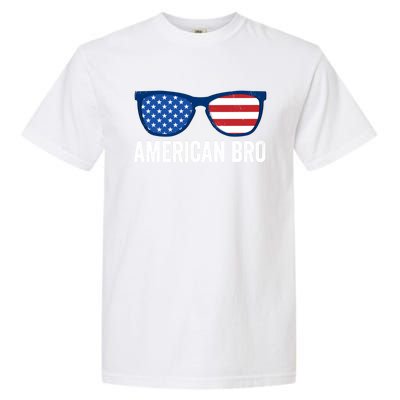 American Bro Sunglasses 4th Of July Gift Garment-Dyed Heavyweight T-Shirt