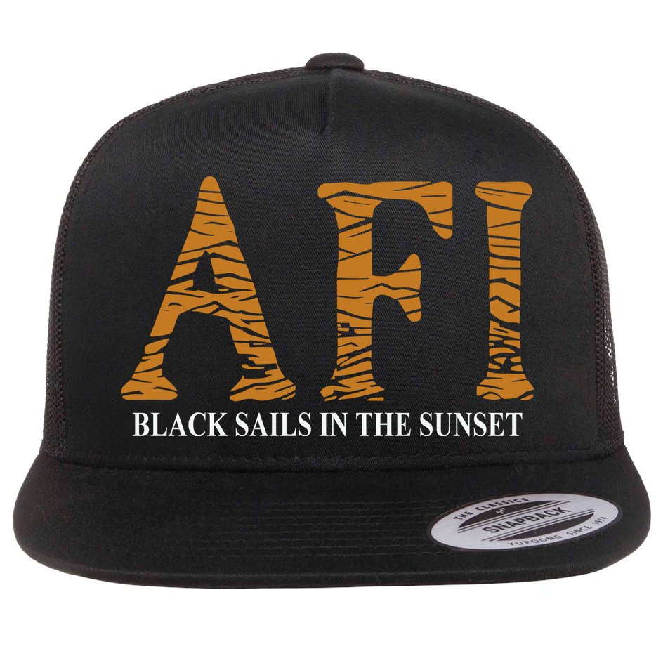 Afi Black Sails Waves Flat Bill Trucker Hat
