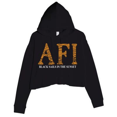 Afi Black Sails Waves Crop Fleece Hoodie