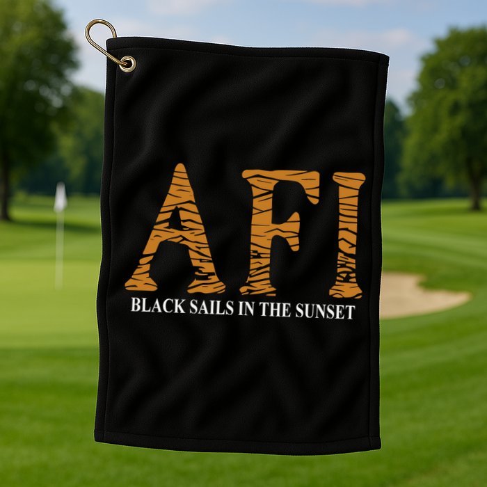 Afi Black Sails Waves Golf Towel