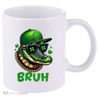 Alligator Bruh St Patricks Day Costume Boy 11oz C Handle Ceramic Mug