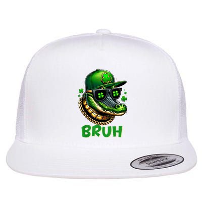 Alligator Bruh St Patricks Day Costume Boy Flat Bill Trucker Hat