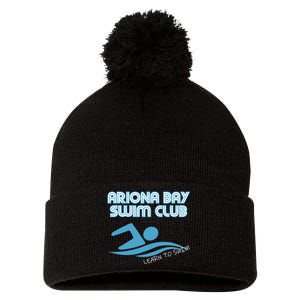 Arizona Bay Swim Club Learn To Swim Team Pom Pom 12in Knit Beanie