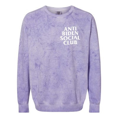 Anti Biden Social Club Colorblast Crewneck Sweatshirt