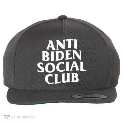 Anti Biden Social Club Wool Snapback Cap