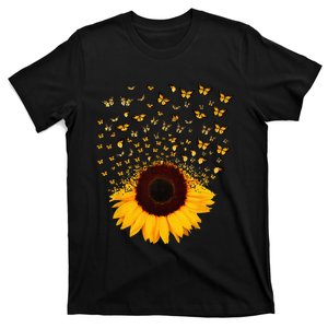 adorable butterfly sunflower T-Shirt