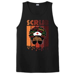 Afro Black Scrub Queen Nurses Day Black History Month PosiCharge Competitor Tank