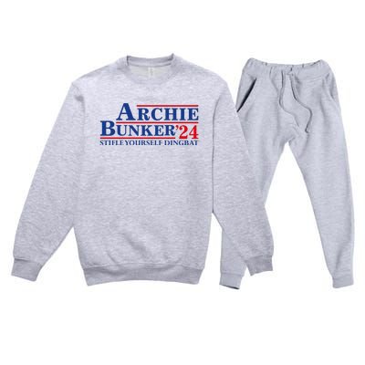 Archie Bunker’24 Stifle Yourself Dingbat Premium Crewneck Sweatsuit Set